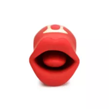 20-Function Kiss and Tell Kissing and Vibrating Rechargeable Waterproof Clitoral Stimulator - 5.1 Inch at Spencer's