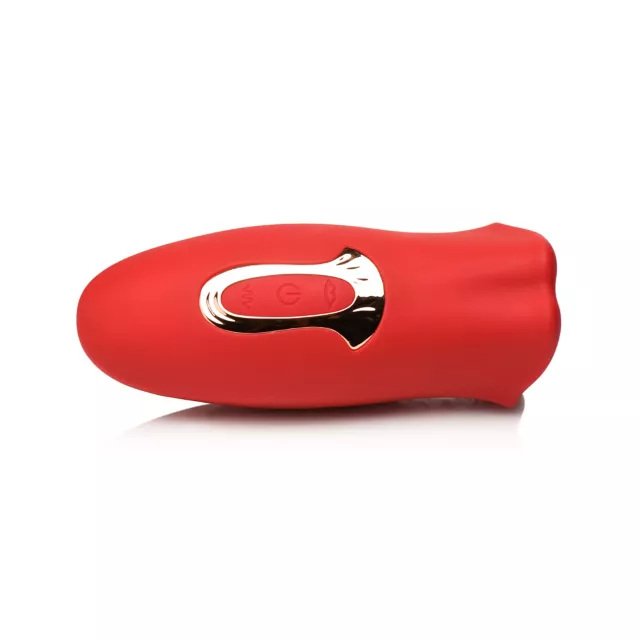 20-Function Kiss and Tell Kissing and Vibrating Rechargeable Waterproof Clitoral Stimulator - 5.1 Inch at Spencer's
