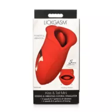 20-Function Kiss and Tell Kissing and Vibrating Rechargeable Waterproof Clitoral Stimulator - 5.1 Inch at Spencer's