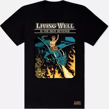 Living Well T Shirt - Steven Rhodes at Spencer's