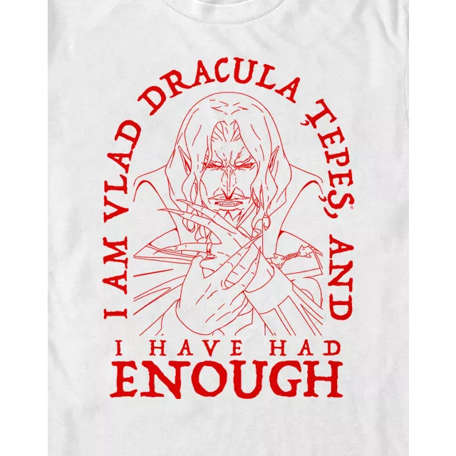 Vlad Dracula Tepes Had Enough T Shirt - Castlevania at Spencer's