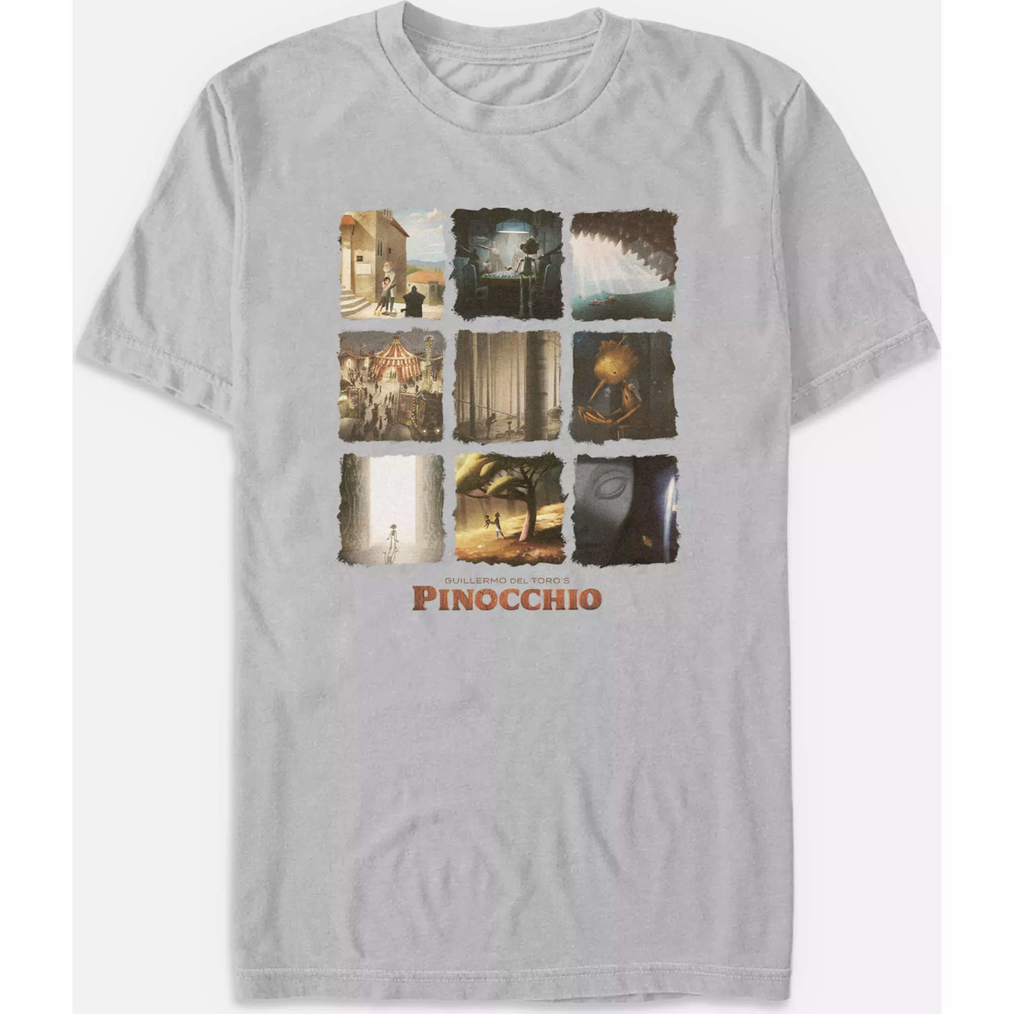 Painted Panels T Shirt - Guillermo del Toro's Pinocchio at Spencer's