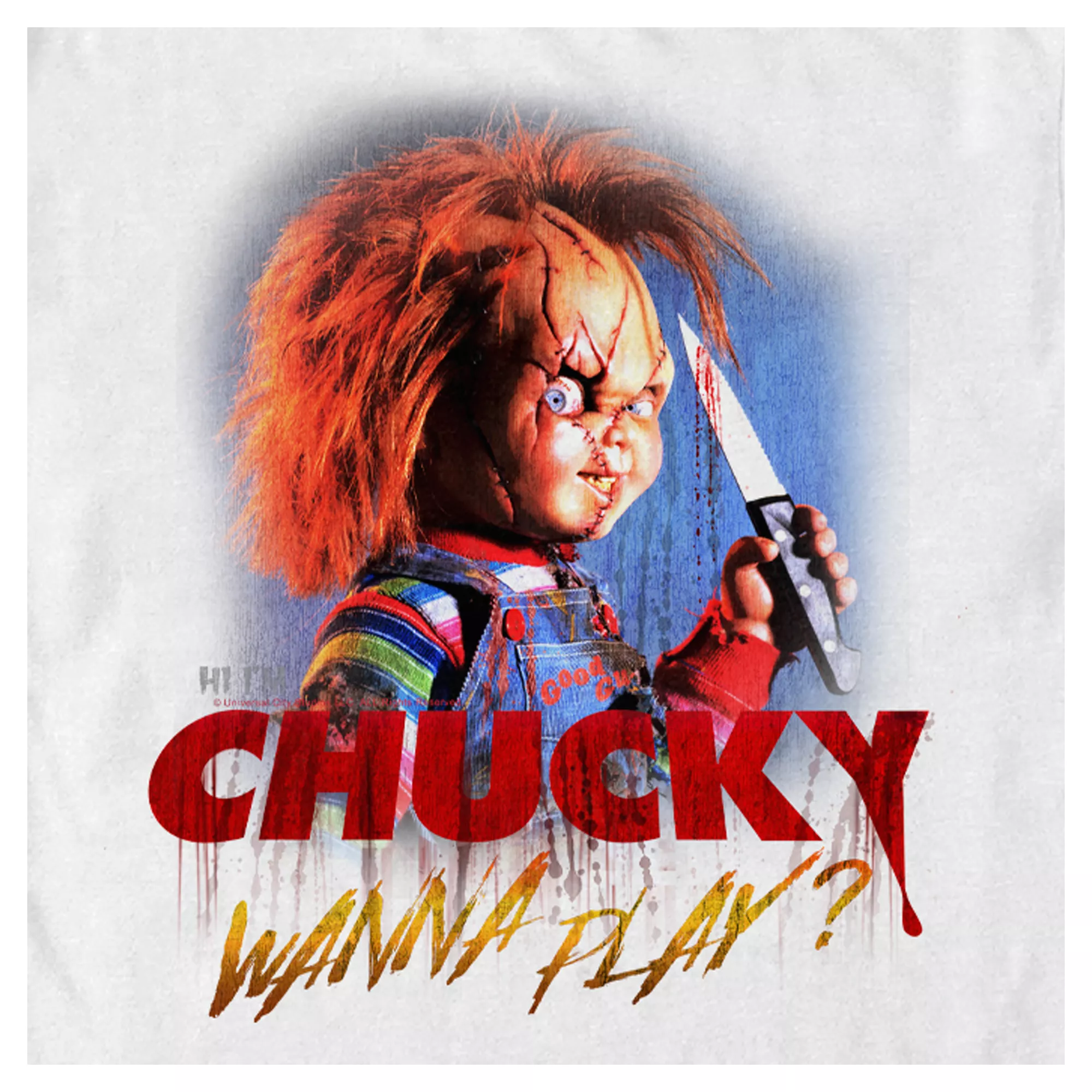 Creepy Wanna Play T Shirt - Chucky at Spencer's