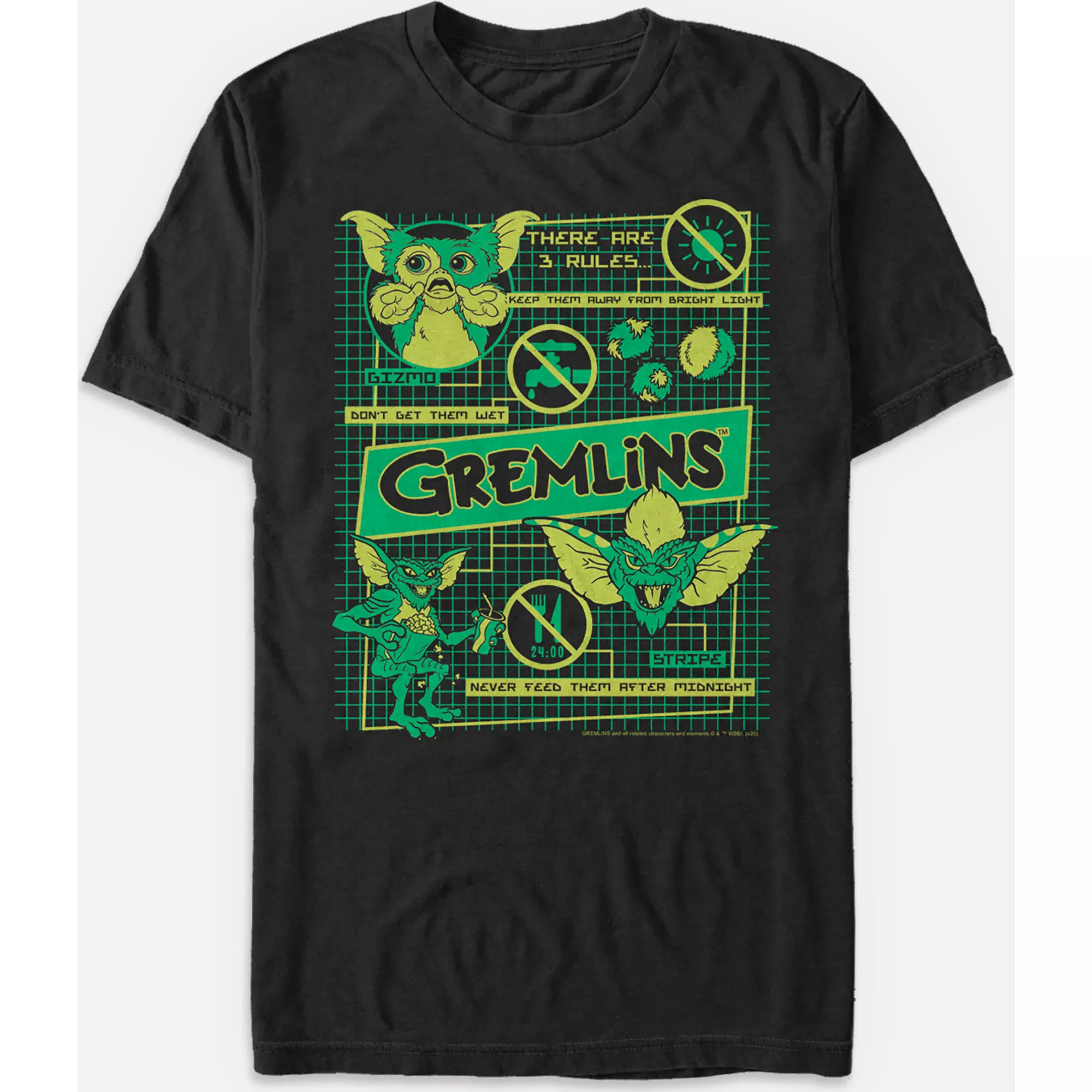 Schematics T Shirt - Gremlins at Spencer's