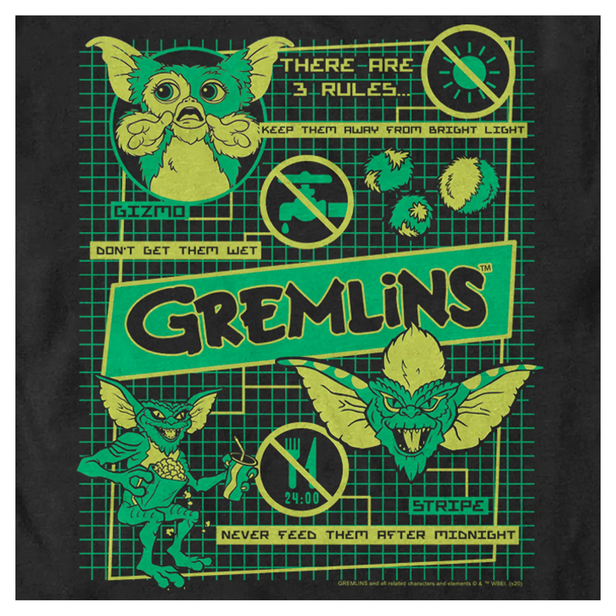 Schematics T Shirt - Gremlins at Spencer's