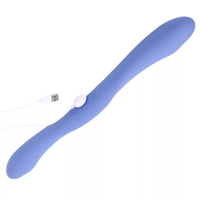 Periwinkle Tryst Duet Double Ended Vibrator - 16 Inch at Spencer's