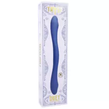 Periwinkle Tryst Duet Double Ended Vibrator - 16 Inch at Spencer's