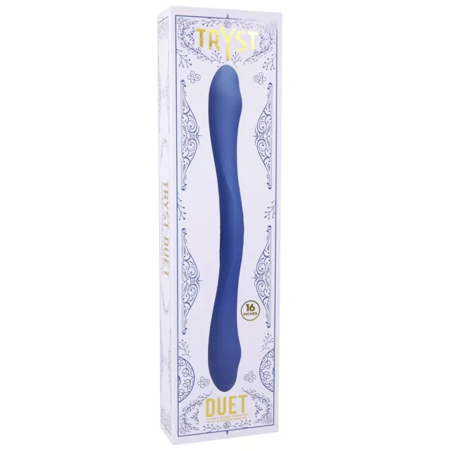 Periwinkle Tryst Duet Double Ended Vibrator - 16 Inch at Spencer's