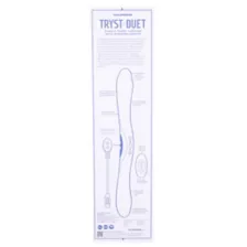 Periwinkle Tryst Duet Double Ended Vibrator - 16 Inch at Spencer's