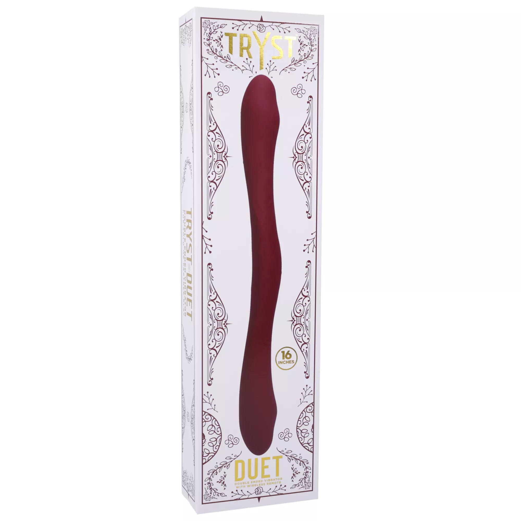 Berry Tryst Duet Double Ended Vibrator - 16 Inch at Spencer's