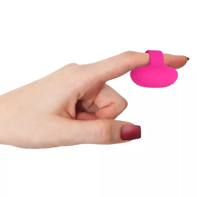 finger vibrators for women 10-Function Rechargeable Finger Vibrator in a Bag - 2 Inch