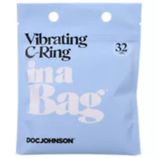 10-Function Vibrating Cock Ring in a Bag at Spencer's