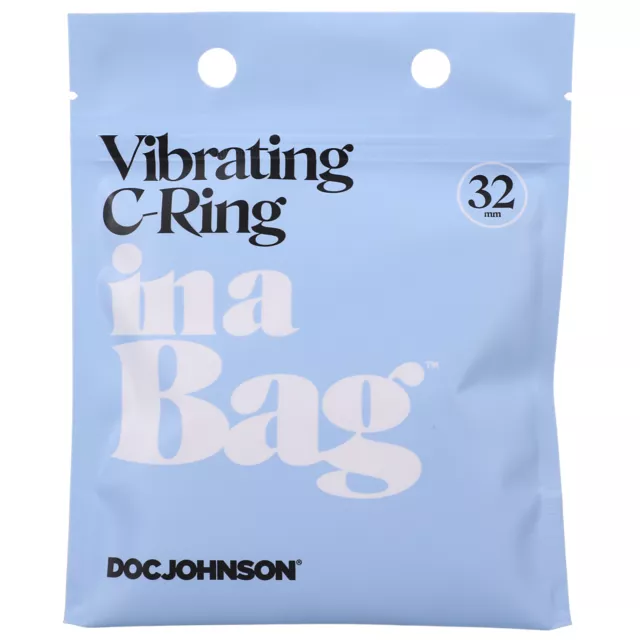 10-Function Vibrating Cock Ring in a Bag at Spencer's