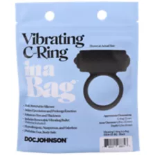 10-Function Vibrating Cock Ring in a Bag at Spencer's