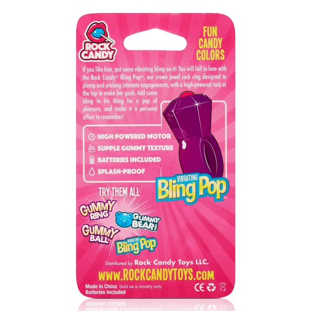 Red Bling Pop Vibrating Cock Ring at Spencer's