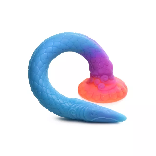 Creature Cocks Glow in the Dark Makara Snake Dildo - 18.3 Inch at Spencer's