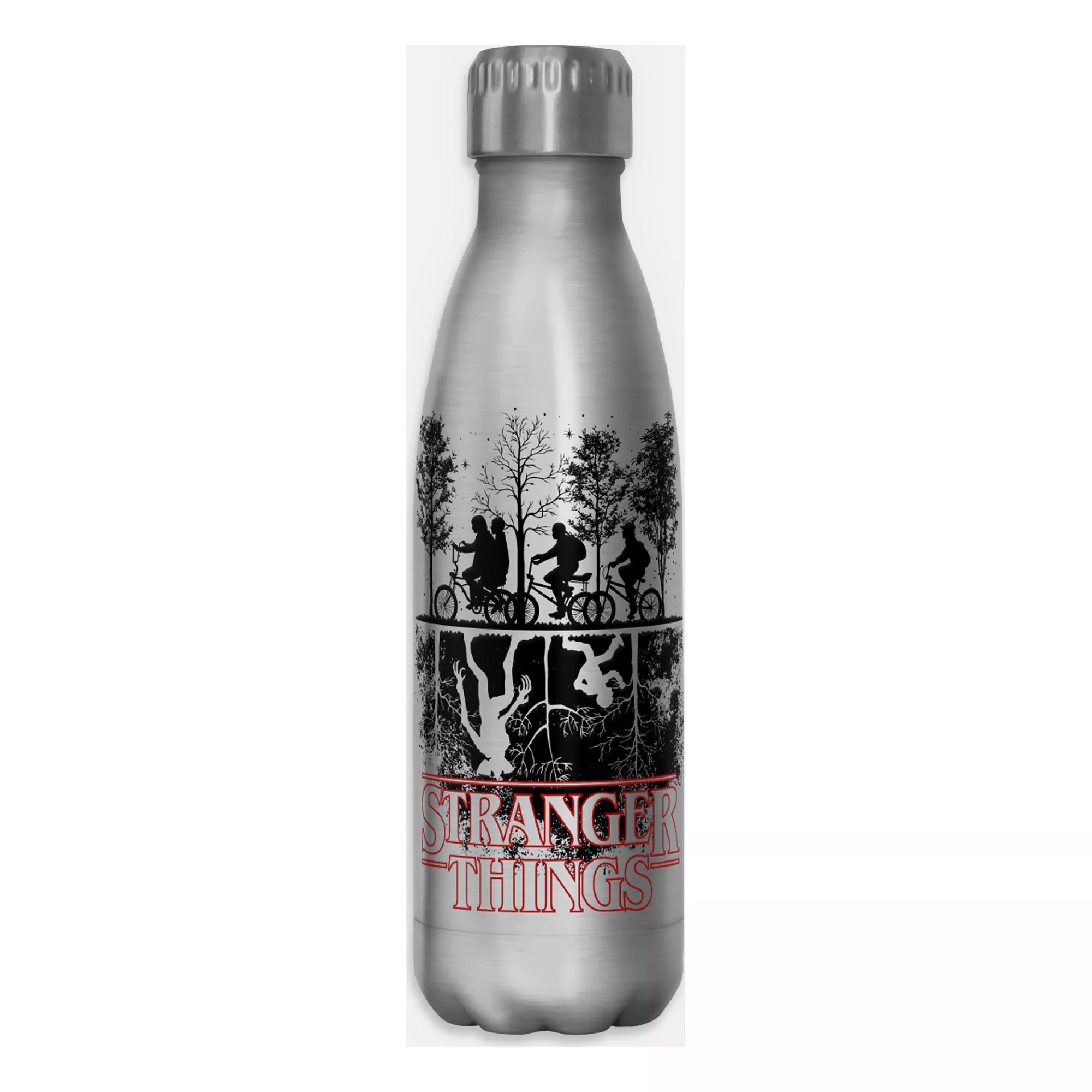 The Upside Down Stainless Steel Water Bottle 17 oz. - Stranger Things at Spencer's