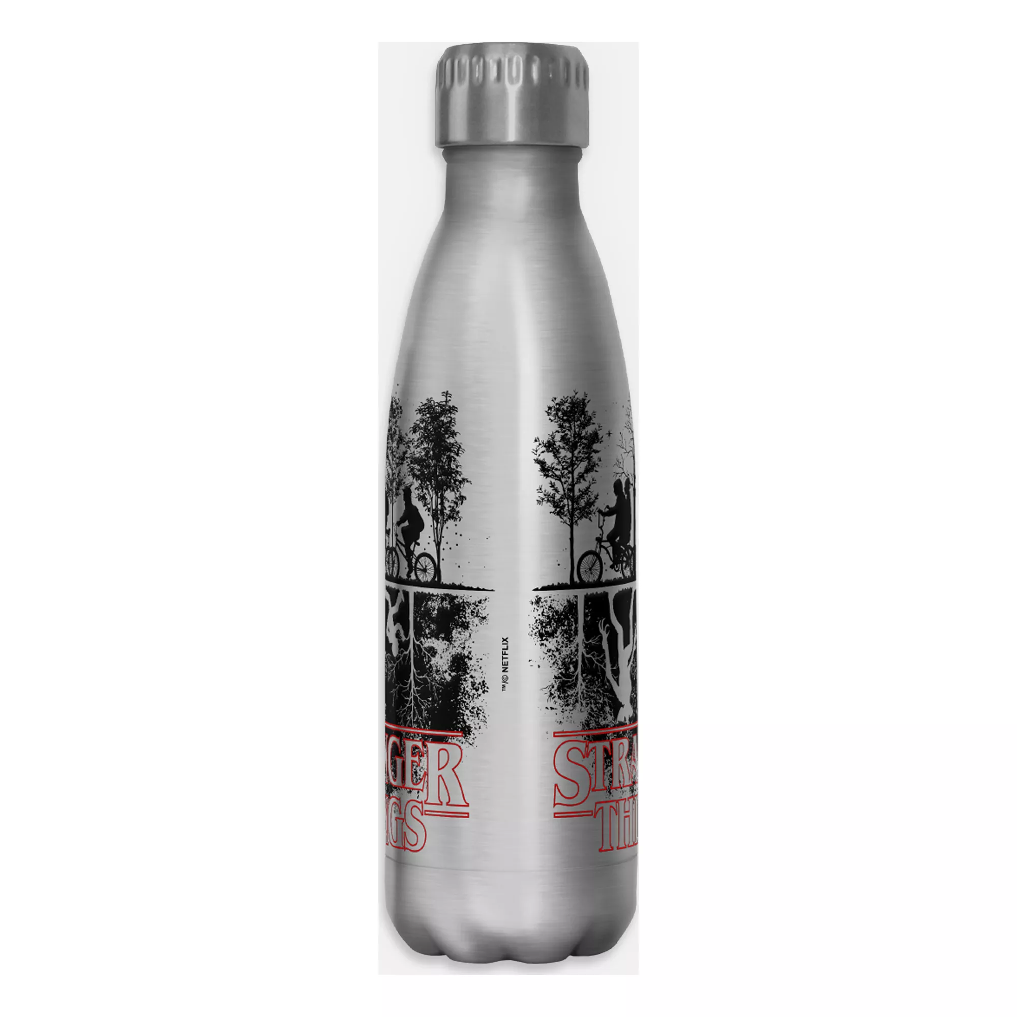 The Upside Down Stainless Steel Water Bottle 17 oz. - Stranger Things at Spencer's
