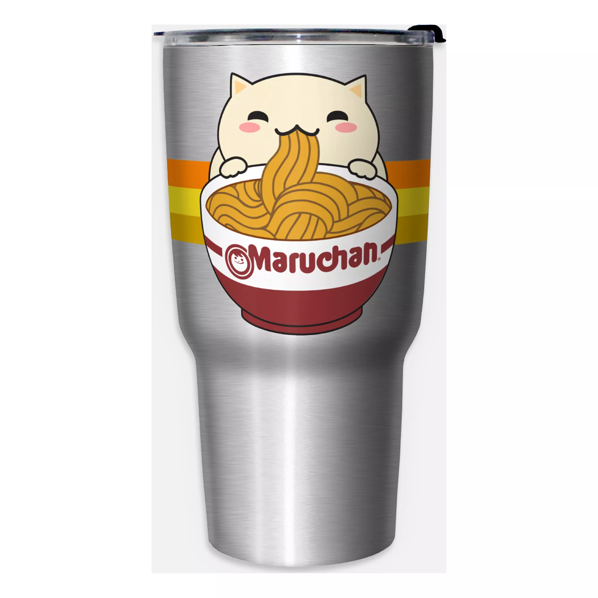 Cat Yummy Ramen Travel Tumbler 27 oz. - Maruchan at Spencer's