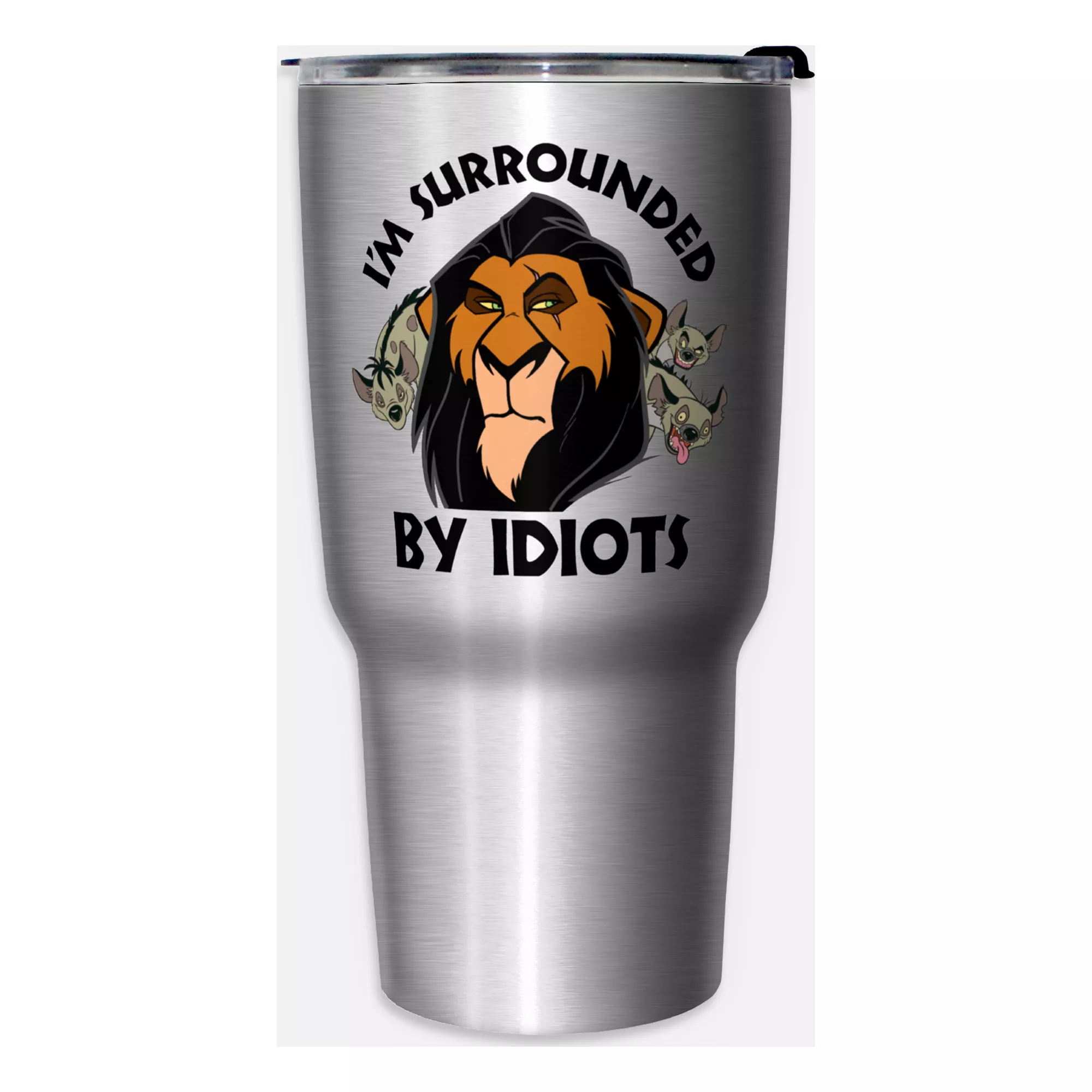 Scar Surrounded By Idiots Travel Tumbler with Straw 27 oz. - Lion King at Spencer's