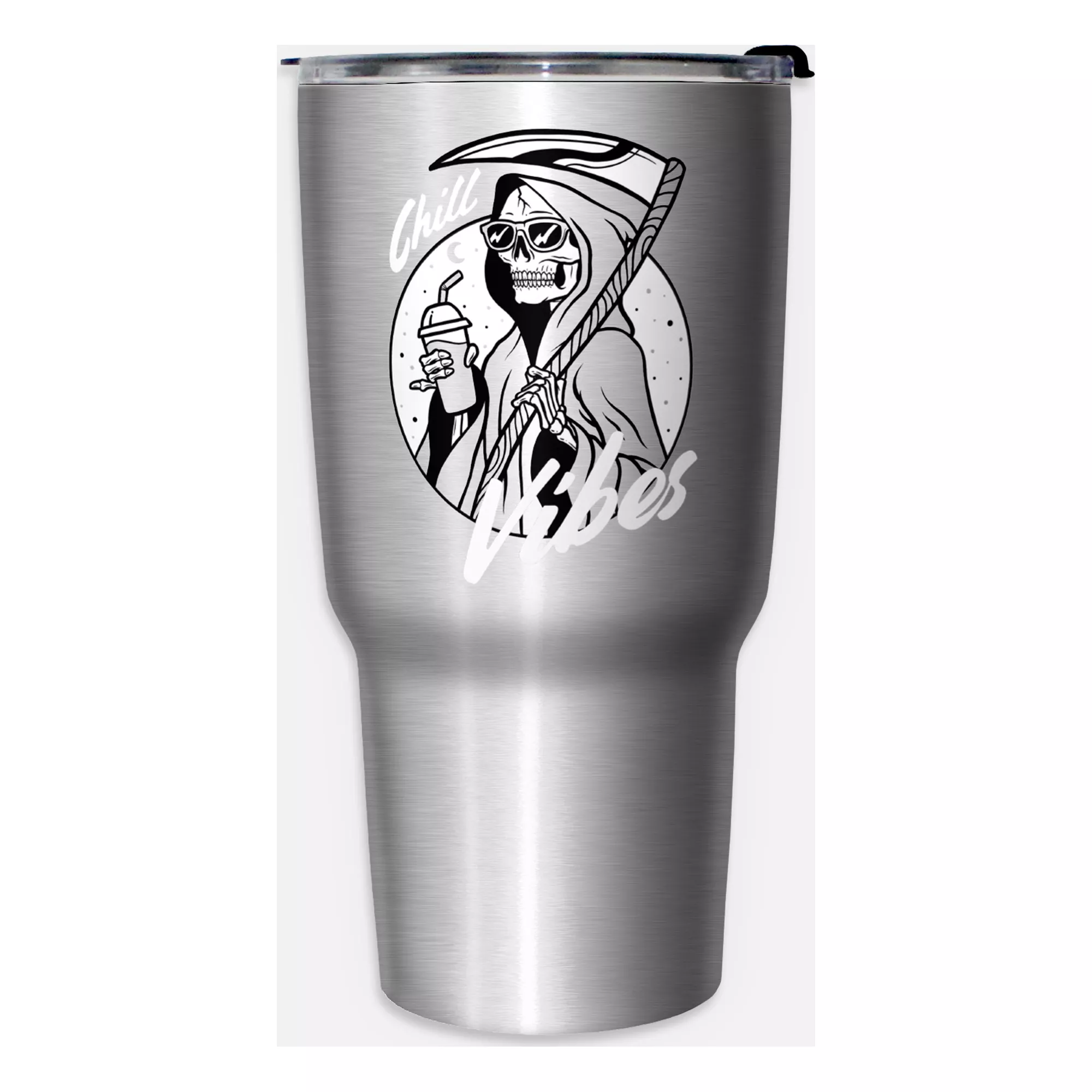 Chill Vibes Reaper Travel Tumbler - 27 oz. at Spencer's