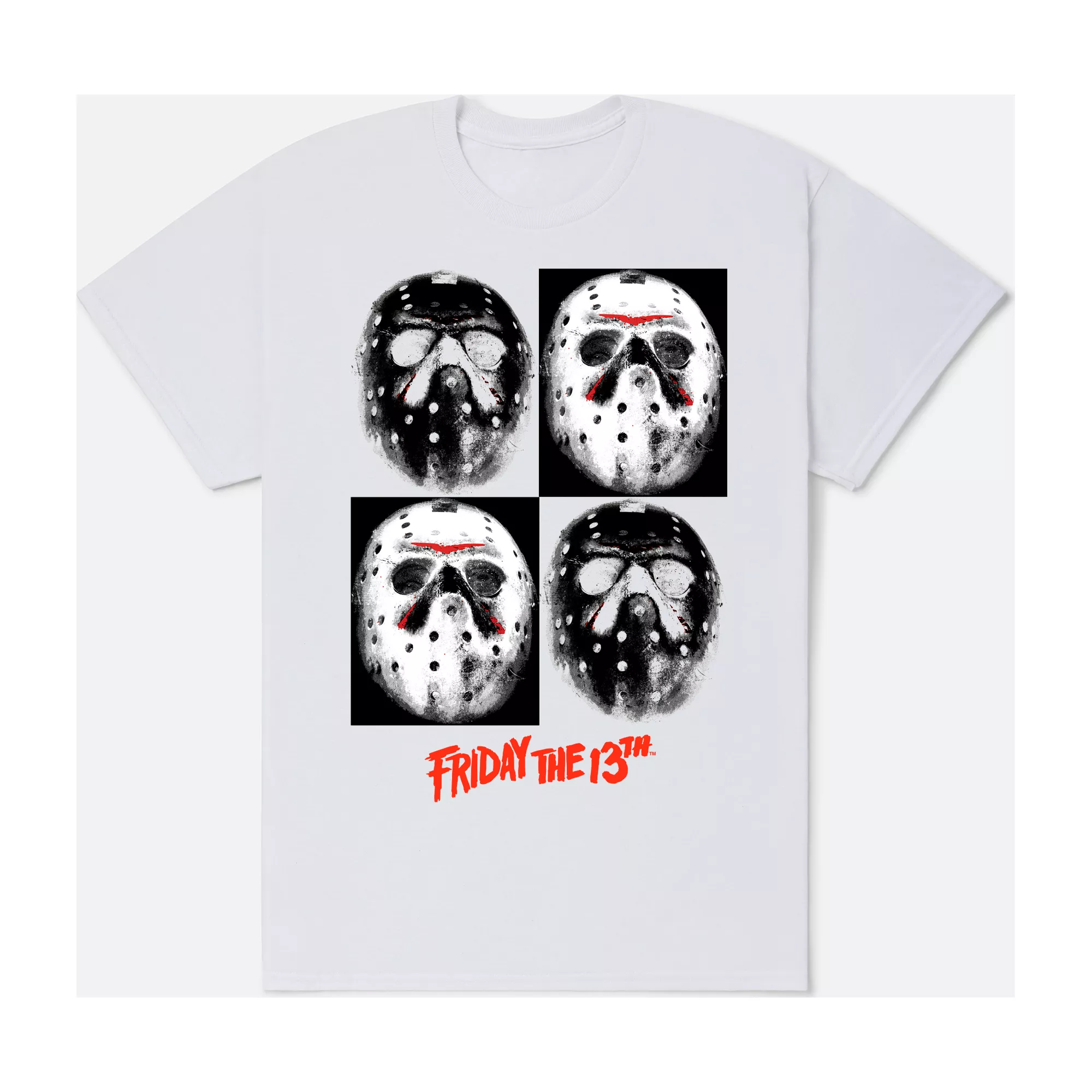 Jason Voorhees Mask Quadrant T Shirt - Friday the 13th at Spencer's