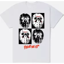 Jason Voorhees Mask Quadrant T Shirt - Friday the 13th at Spencer's