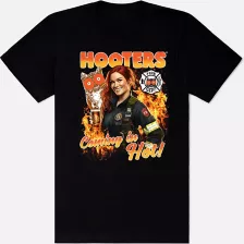 Coming in Hot Hooters T Shirt at Spencer's