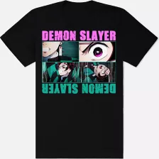 Demon Slayer Close Up T Shirt at Spencer's