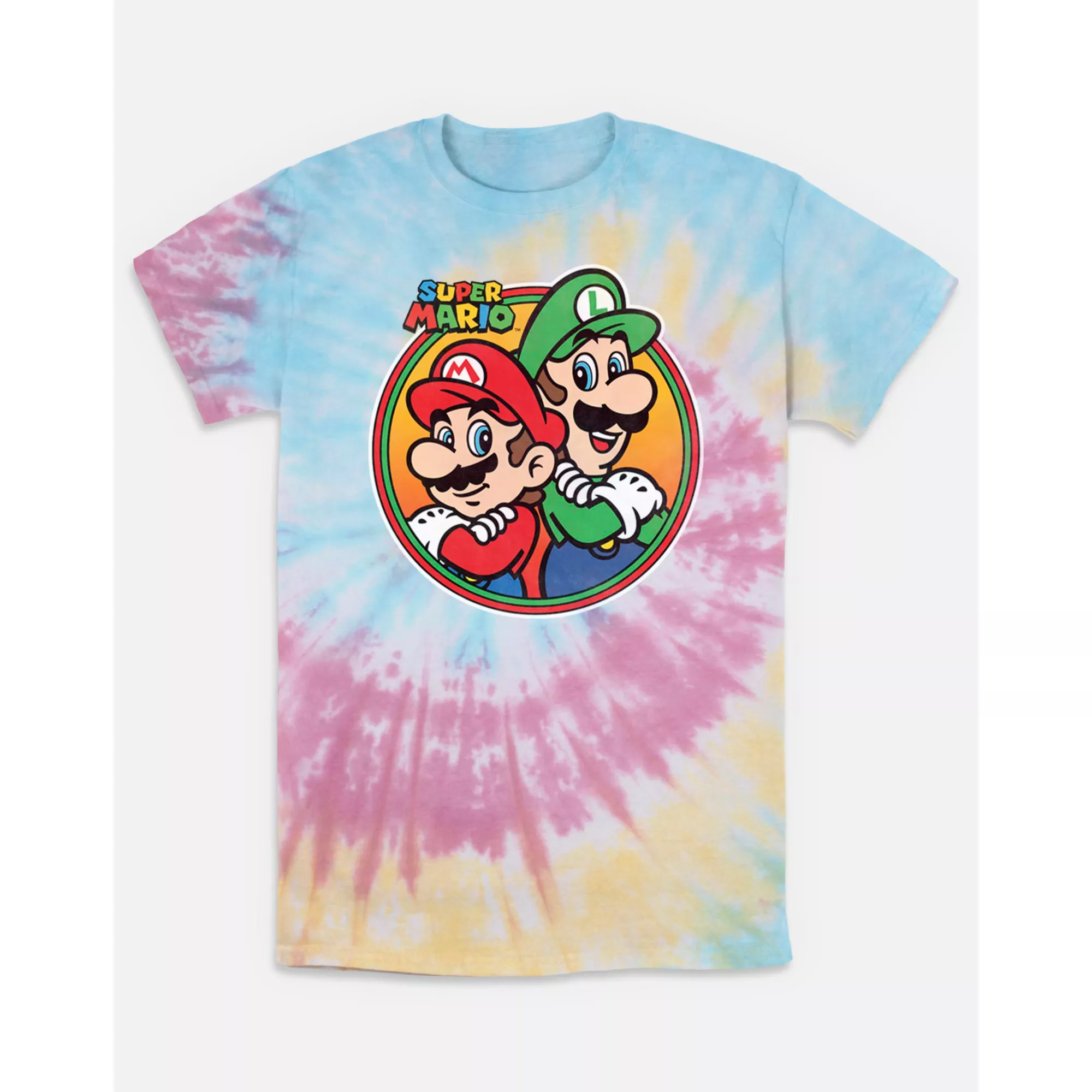 Tie Dye Mario and Luigi Pose T Shirt - Super Mario Bros. at Spencer's