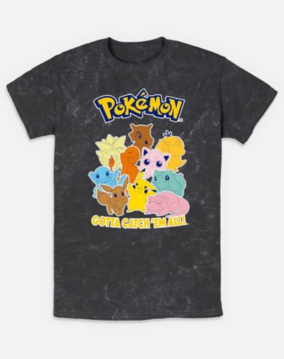Characters Catch 'Em All T Shirt - Pokmon
