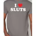 Gray I Heart Sluts T Shirt - Danny Duncan at Spencer's