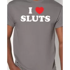 Gray I Heart Sluts T Shirt - Danny Duncan at Spencer's
