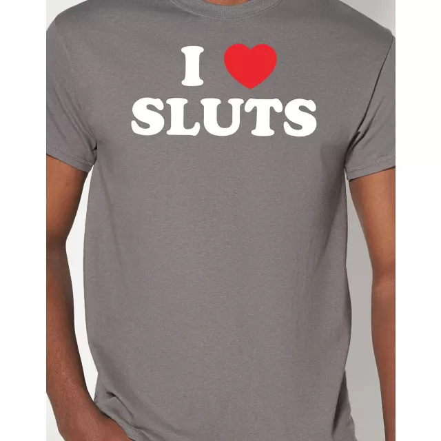 Gray I Heart Sluts T Shirt - Danny Duncan at Spencer's