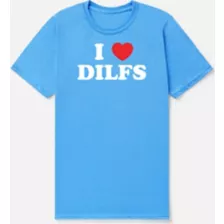 Blue I Heart DILFs T Shirt - Danny Duncan at Spencer's