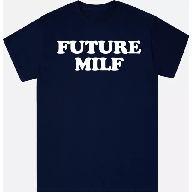 Navy Future MILF T Shirt - Danny Duncan at Spencer's