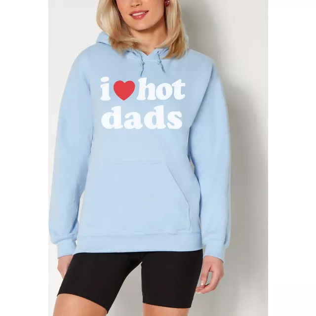 Blue I Heart Hot Dads Hoodie Danny Duncan Spencer s