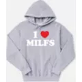 Grey I Heart MILFs Hoodie - Danny Duncan at Spencer's