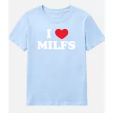 Light Blue I Heart MILFs T Shirt - Danny Duncan at Spencer's
