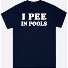 Navy Blue I Pee In Pools T Shirt - Danny Duncan at Spencer's