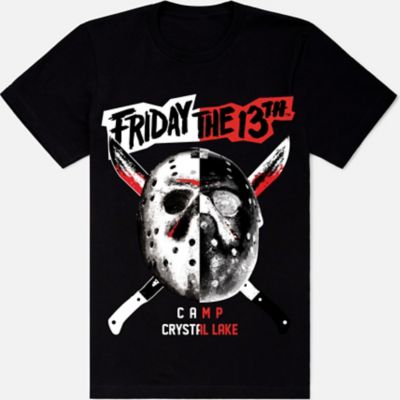 Jason Voorhees Split Mask T Shirt - Friday the 13th
