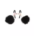 Sex and Mischief Black Puff Nipple Clamps at Spencer's