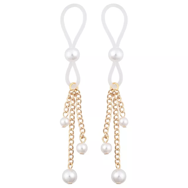 Sex and Mischief Pearl Nipple Ties at Spencer's