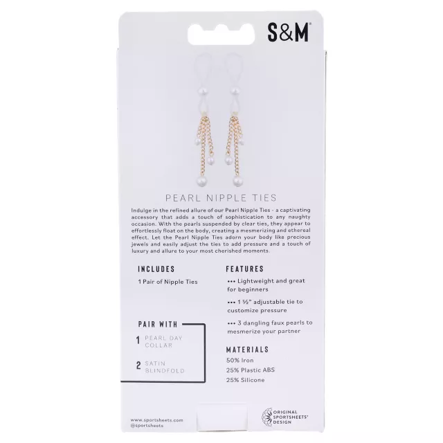 Sex and Mischief Pearl Nipple Ties at Spencer's