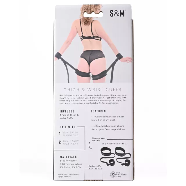 Sex and Mischief Thigh and Wrist Cuffs at Spencer's