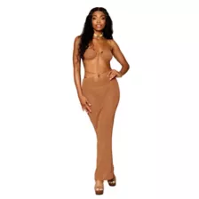 Clingy Bra and Slip Skirt Set at Spencer's