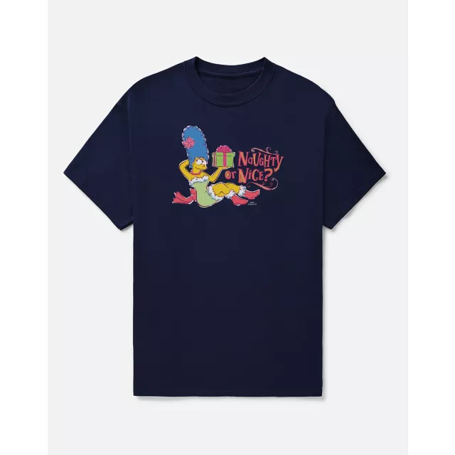 Marge Simpson Naughty or Nice T Shirt - The Simpsons at Spencer's