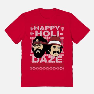 Happy Holidaze T Shirt Cheech and Chong Spencer s