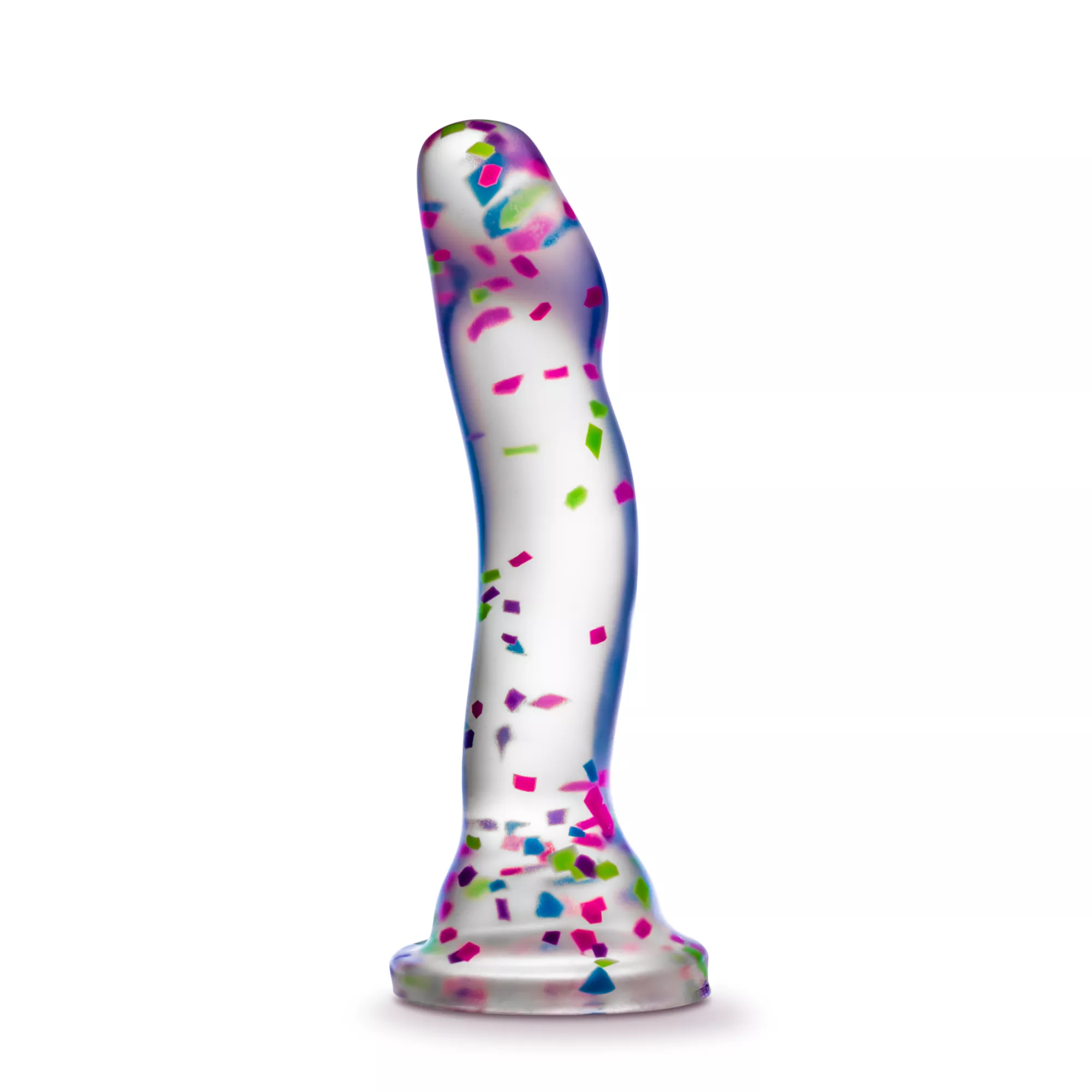 Glow in the Dark Neo Elite Hanky-Panky Confetti Dildo - 7.5 Inch