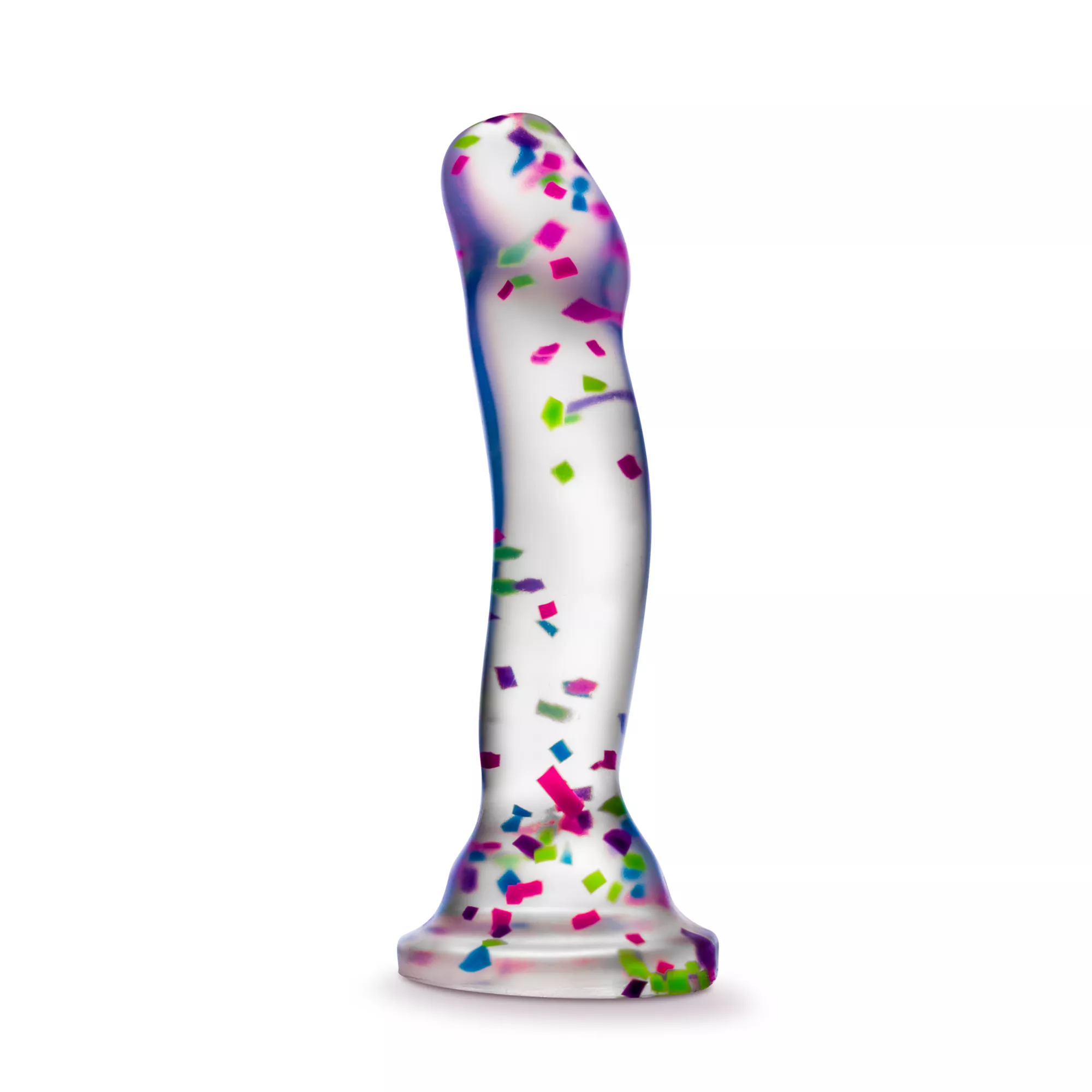 Glow in the Dark Neo Elite Hanky-Panky Confetti Dildo - 7.5 Inch at Spencer's